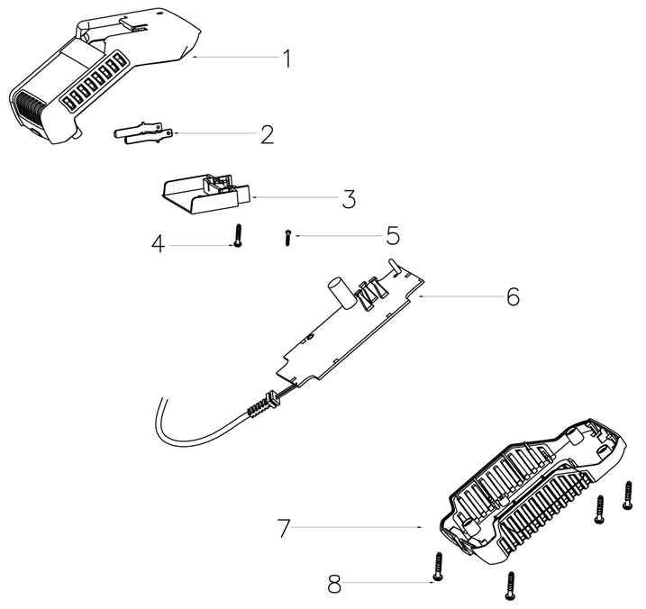 ЗУБР М2, 12-18 В, 1.5 А, зарядное устройство для Li-Ion АКБ (БЗУ-12-18 М2) - разборная схема